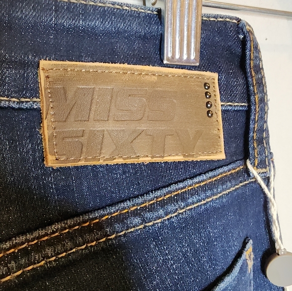 NWT Miss Sixty Soul Lowrise Darkwash Skinny Jeans Womens Size 24 - Picture 4 of 16